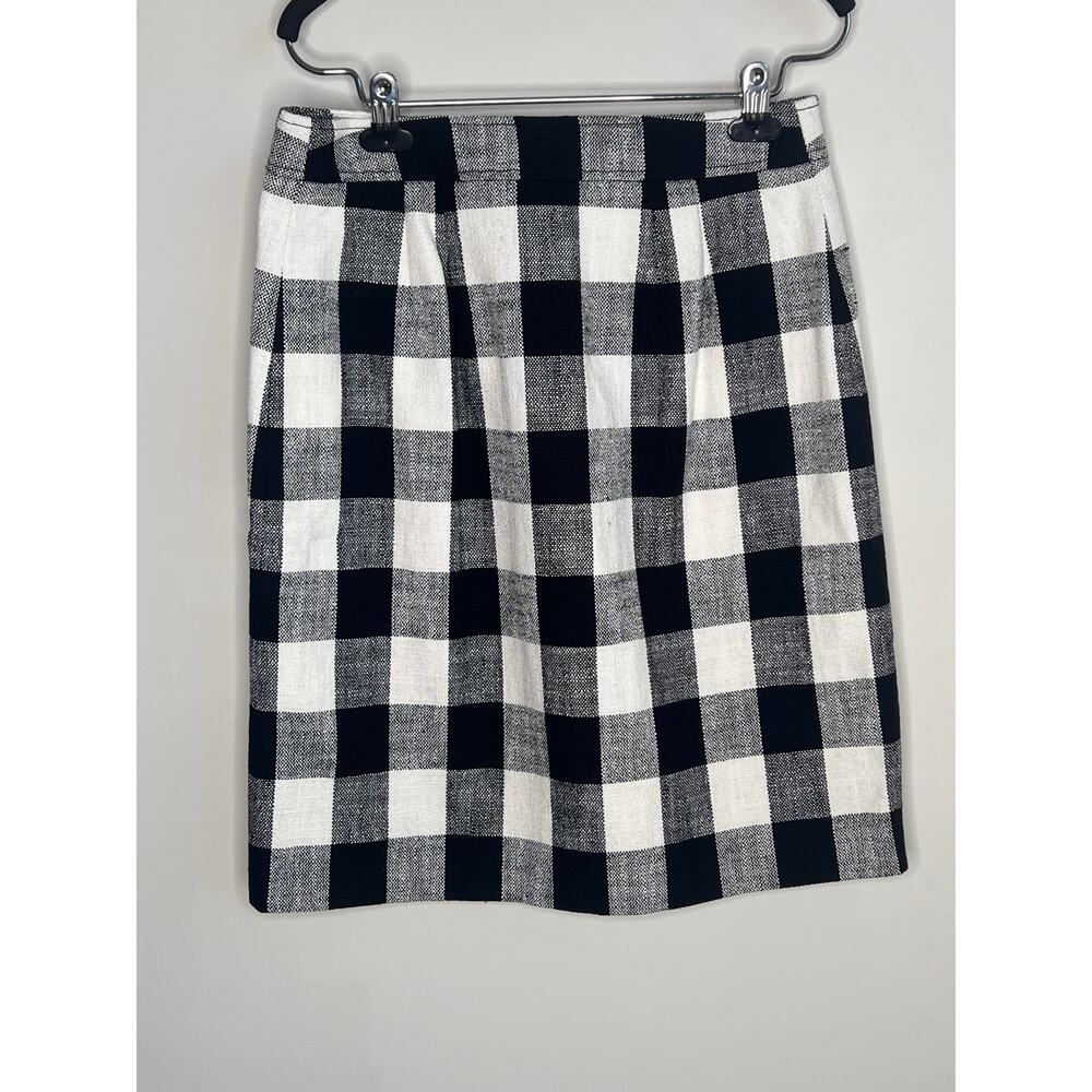 Talbots Gingham Button Front Knee Length A-Line S… - image 8